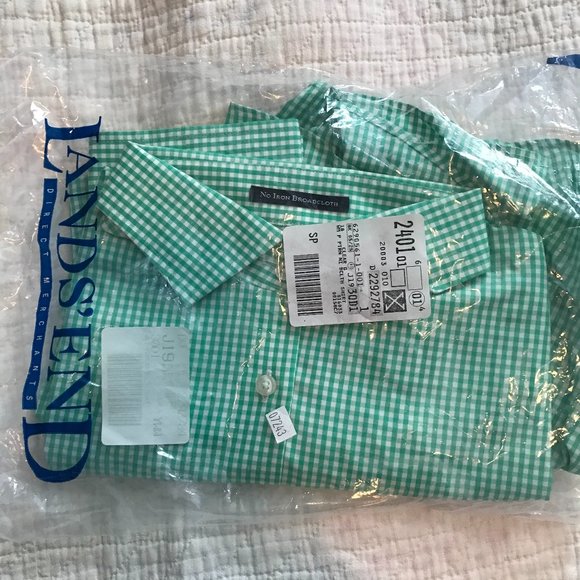 NWT Land's End No-Iron LS Shirt - Picture 3 of 9